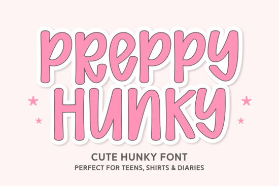 Preppy Hunky Font